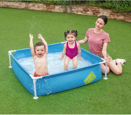 Bestway Mein erster Rahmen Pool quadratisch 122 cm