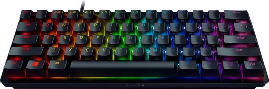 Razer Huntsman Mini – Gaming-Tastatur – Lineare Red-Schalter – RGB – 60 %-Layout – QWERTY – Schwarz