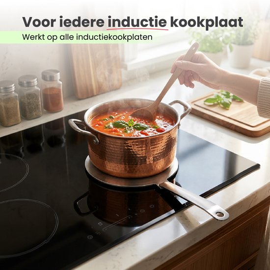 MoreCore Induktionsadapter 24 cm – Induktionsadapterplatte – Induktionsschutz – Kochfeldschutz – Induktionsplatte – Edelstahl