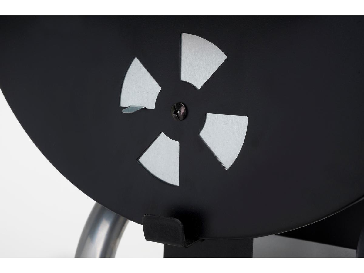 Landmann Black Taurus 440 Holzkohlegrill – Robustes Design – Große Grillfläche