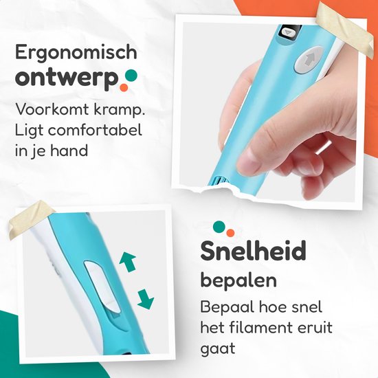 Diydash 3D Pen Starter Kit - inkl. Minen/Filament - Set- Zeichnen - Pink - Stifte - Für Kinder und Erwachsene - Starter Kit - Zubehör