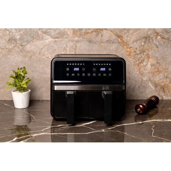 NEXXT CO231025 - Airfryer - Schwarz - 2200 W - Anzahl der Frittierkörbe: 2 - 4L-4L