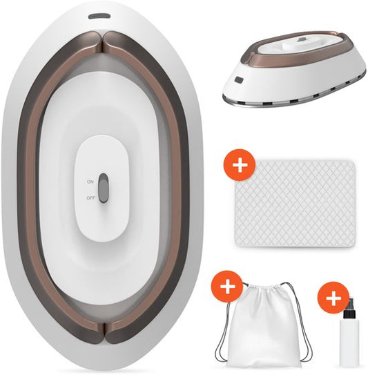 Reisebügeleisen - Mini-Dampfbügeleisen - kompakt & tragbar - Trocken- und Dampffunktion - Reise