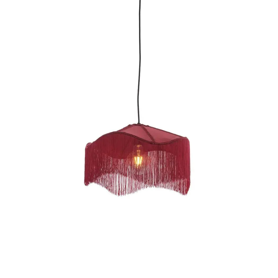 Tiffany-Hängeleuchte – Ø 40 × 26 cm – Rot