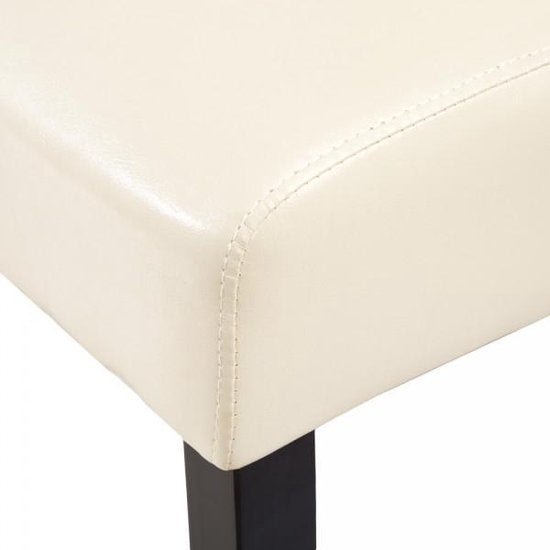 tectake - 2x Esszimmerstuhl Esszimmerstühle Set - ergonomisch - creme - 401295