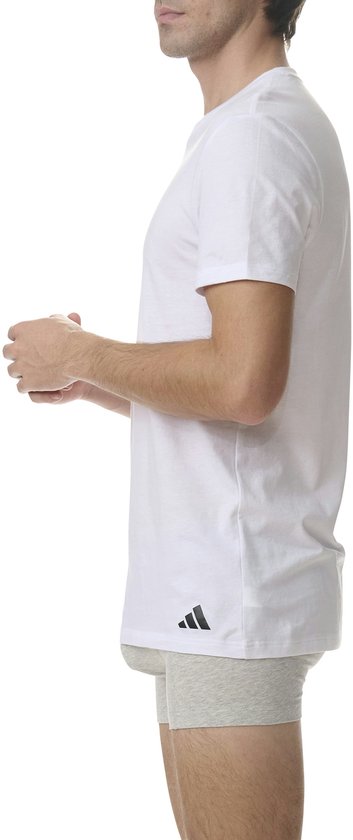 Adidas Sportswear – Active Core Cotton – Rundhals-Shirts – Herren-Unterhemd – Weiß – Größe M
