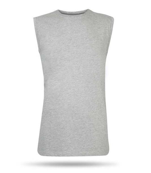Pierre Cardin T-Shirt ohne Ärmel - Hellgrau - Größe L