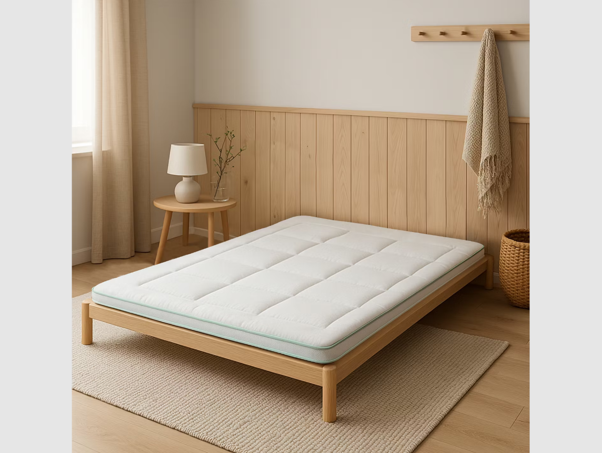 Zydante - Bamboo Topper - 160 x 200 cm - Waschbar - Atmungsaktiv - Weiß