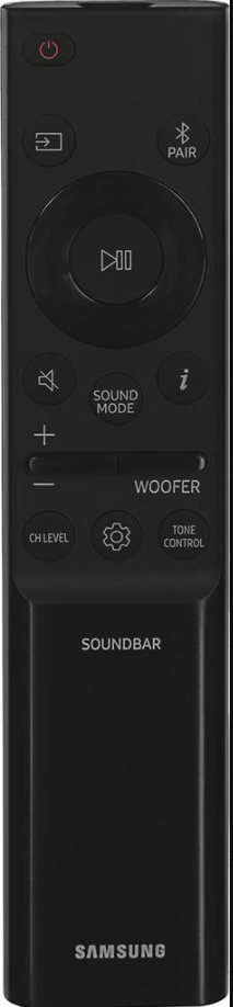 Samsung - Q-Series Soundbar & Wireless Subwoofer - HW-QS700F - Cinematic Dolby Atmos - Q-Symphony & SpaceFit Sound - Schwarzes Metall & Kunststoff