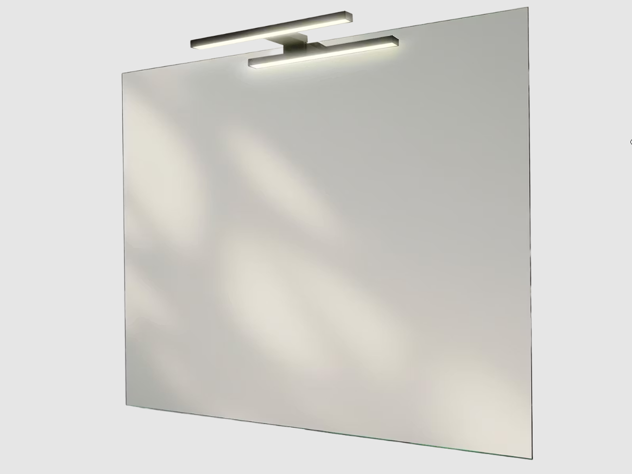 LoooX Luxus-Badezimmer-Spiegel mit LED-Licht - 80 x 65 cm