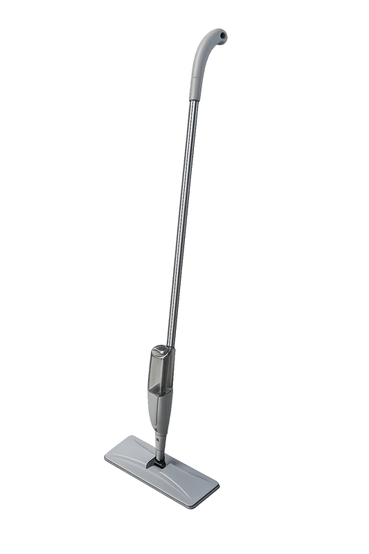UltraClean Mikrofaser-Bodenwischer - Mit Spray - 118 cm - Grau