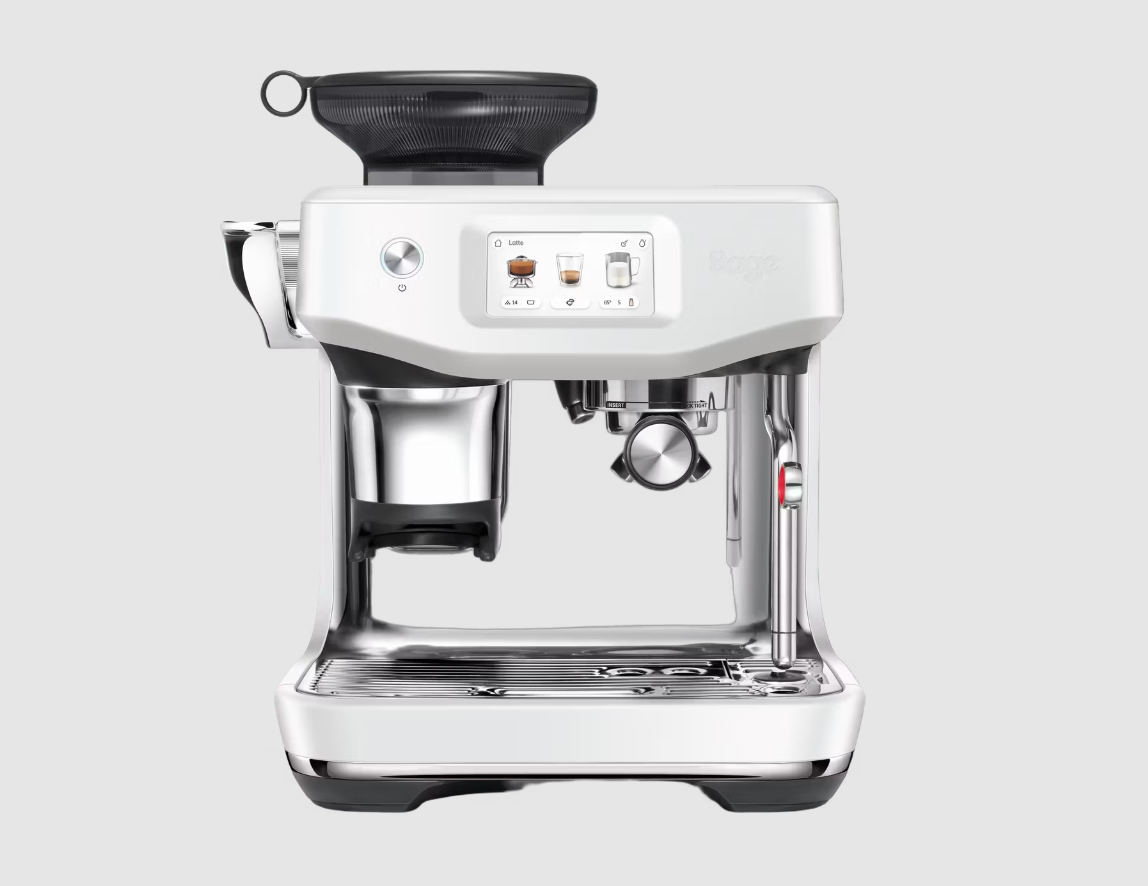 Sage de Barista Impress Touch Kaffeemaschine - Edelstahl - 36 x 34 x 41,5 cm - Farbe: Meersalz