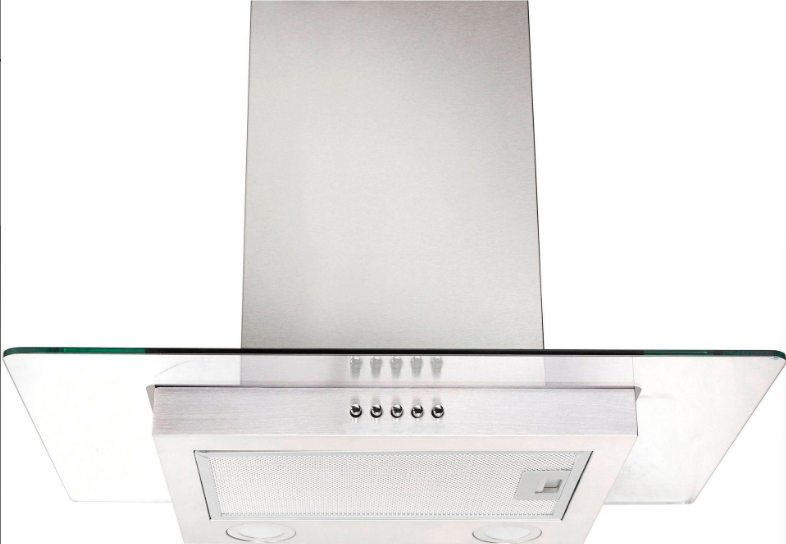 Hanseatic Dunstabzugshaube SY-3288B3-P1-C120-L52-600 – Grau – 60 x 40 x 82 cm – Edelstahl, LED, 3 Stufen