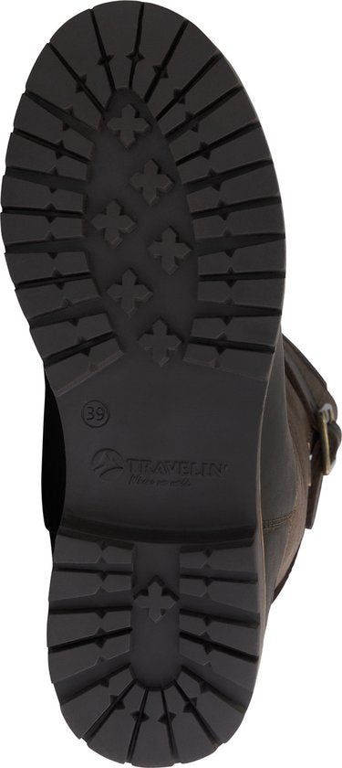 Travelin' Finnmark - Wasserdichter Damenstiefel - Mit Wolle gefüttert - Dunkelbraun - Größe 37