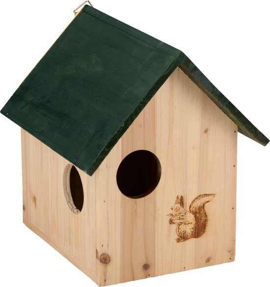 Lifetime Garden Squirrel Feeder - Gartenzubehör - Nistkasten mit 3 Öffnungen - Inkl. Aufhängehaken - 25x26x28 cm