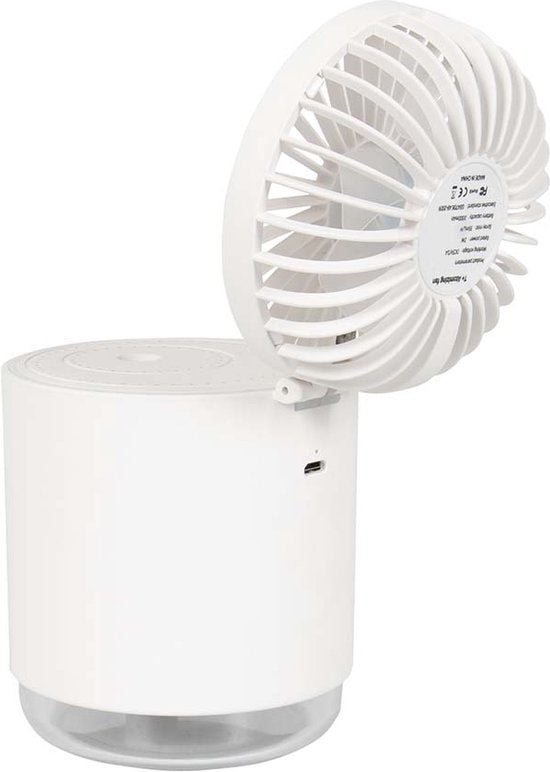Bo-Camp – Ventilator – Mit Luftbefeuchter – Wiederaufladbar