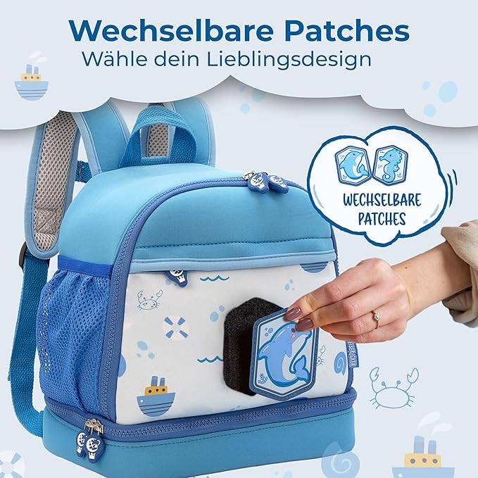 REISERACKER Kinderrucksack Adventure blau