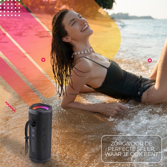 Denver Bluetooth-Lautsprecher, kabellos – Lichteffekte – Musikbox – AUX – TWS-Kopplung – BTV223B