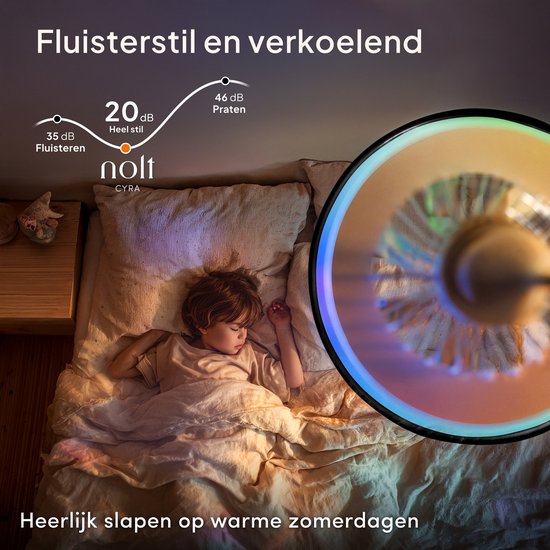Deckenventilator mit Beleuchtung – Deckenventilator mit Lampe – Deckenleuchte – LED RGBW – Tuya WLAN Smart – Fernbedienung – ⌀ 50 cm – Schwarz