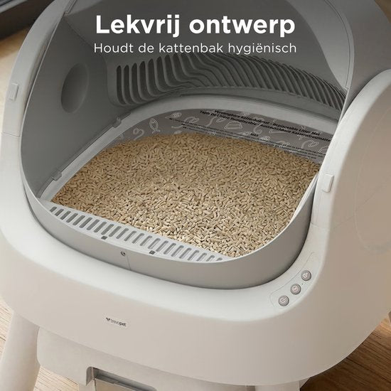TrevoPet® Katzentoilettenmatte – Wasserdichte Katzentoilettenmatte für selbstreinigende Katzentoiletten – Kratzfeste Katzenmatte – Innenmatte aus Oxford-Stoff – Schutzmatte – 41 x 40 cm