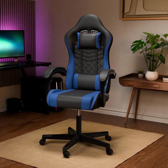 Gaming-Stuhl / Bürostuhl HyperSeat - Schwarz / Blau