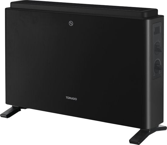 Tomado THC2003B - Elektroheizung - Konvektorheizung - 24m² - 2000 Watt - Schwarz