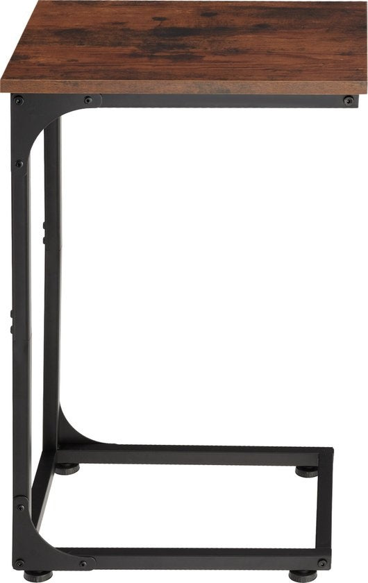 tectake - Beistelltisch Erie - industriell - dunkelbraun - 40x30x63 cm - 404455
