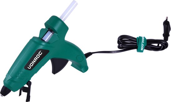 VONROC Klebepistole - 70W - Ø11,2MM - Antitropf-Funktion - Inkl. 56 Klebepatronen