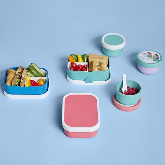 Mepal Lunchbox Campus – 750 ml – Brotdose mit Fächern für Kinder – Platz für 4 Scheiben Brot – Paw Patrol Pups
