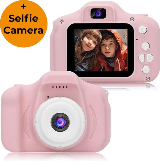 Denver Kinderkamera Full HD - Selfie-Kamera - 40MP - Digitalkamera Kinder - Foto und Video - Spiele - KCA1340 - Pink