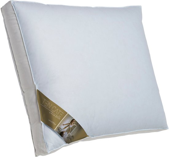 Ten Cate Kopfkissen – Kopfkissen bei Nackenbeschwerden – Gänsedaunen & Gänsefedern – Dreikammer – Kopfkissen – Geeignet für Rücken-, Seiten- und Bauchschläfer – Ergonomisches Boxkissen – 50 x 60 cm