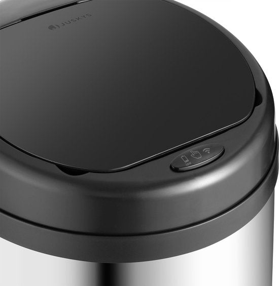 Automatischer Abfallsammler / Abfallsammler / Sensorabfallsammler - 50 Liter - Silber - Rund