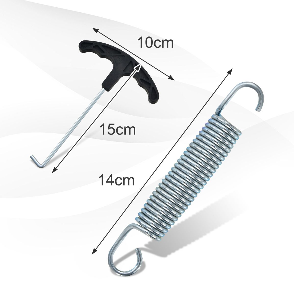 Coast Sprungfedern für Trampolin - 20 Stück - 14 cm - Edelstahl