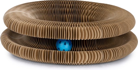 maxxpro Katzenspielzeug - Kratzpappe - Katzenminze - Spielball