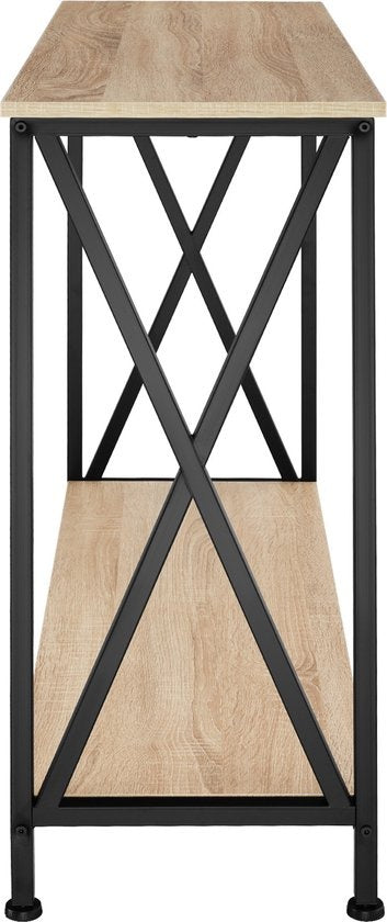 tectake - Konsolentisch Tacoma 100x35x80,5cm - hellbraun - 404671