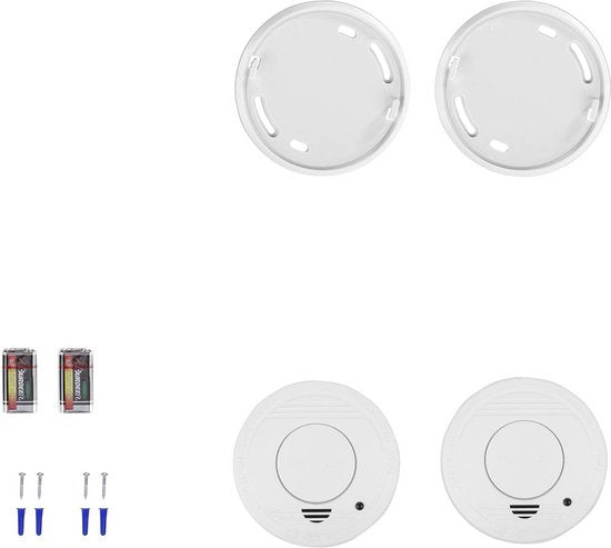 Smartwares 10.048.28 – Rauchmelder, 2er-Set, 85 dB – 1 Jahr Batterielebensdauer, 10 Jahre Sensorlebensdauer – TÜV-zertifiziert – Brandmelder