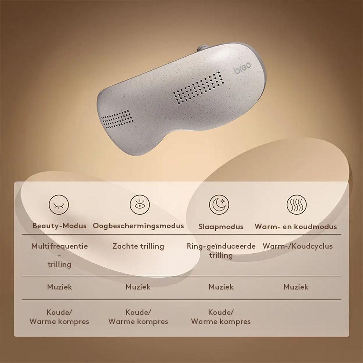 Breo Seek Pro Augenmassagegerät mit Wärme und Kompression – Luftdruck, Bluetooth-Musik, wiederaufladbares Augenmassagegerät zur Entspannung, gegen Augenringe, Augenüberanstrengung, trockene Augen, für unterwegs und zu Hause
