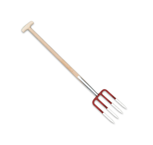 Gartenkraft - Mistgabel - 4 Zinken - Stiellänge 85 cm - Holz