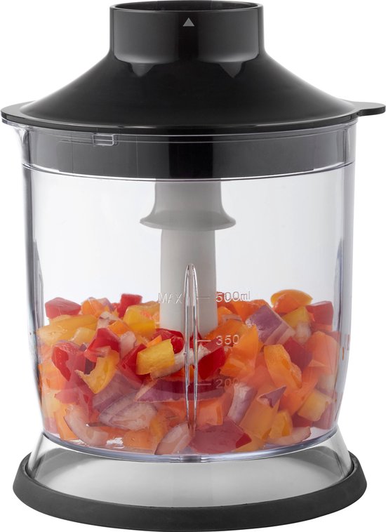Tomado TSB9001B - Stabmixer-Set - Zerkleinerer und Messbecher - Schneebesen - 1000W - 2 Geschwindigkeiten - Edelstahl
