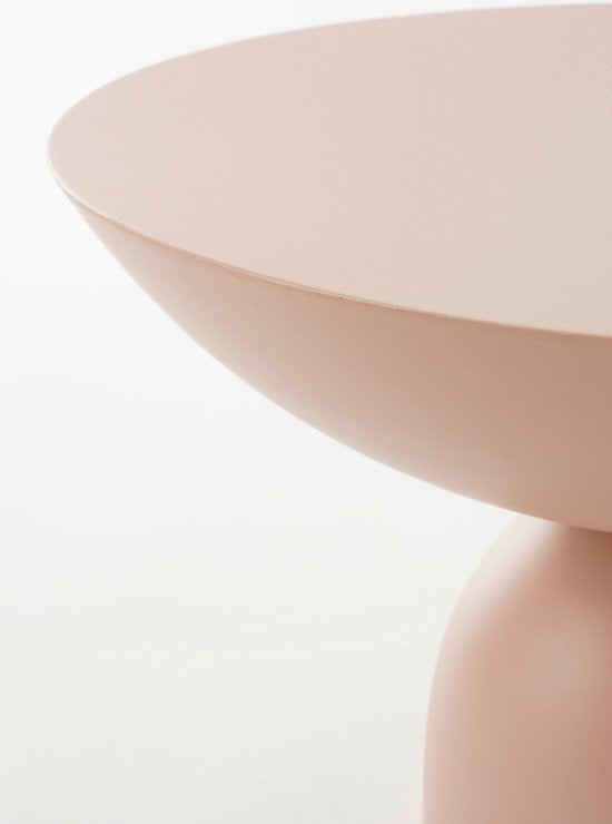 Mica Decorations Celise Beistelltisch - H28 x Ø47 cm - Metall - Hellrosa