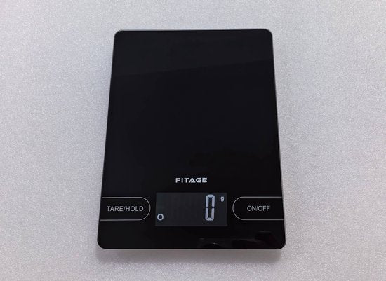 FITAGE Keukenweegschaal - Weegschaal Keuken - Groot en tot 15KG - Precisie Weegschaal - Digitaal