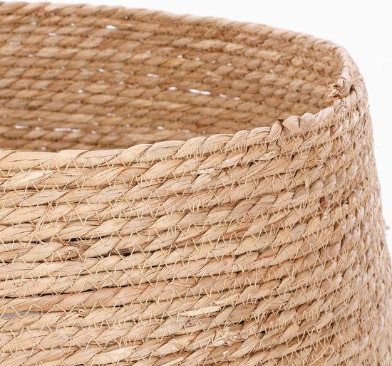 House of Seasons Weihnachtsbaumschürze - H26 x Ø58 cm - Seegras - Schwarz