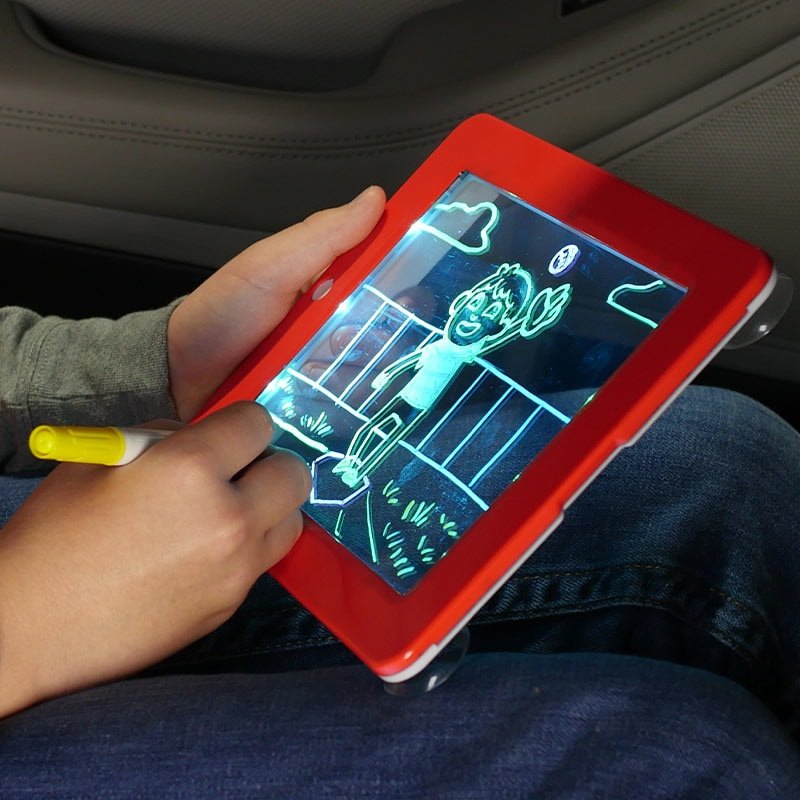 Magic Pad Maltafel – 8 Lichtmodi – inklusive 30 Vorlagen – 3 Neonstifte – Tablet-Design