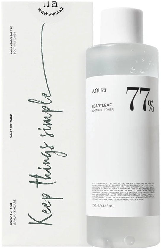 ANUA Heartleaf 77 % beruhigendes Gesichtswasser – 250 ml
