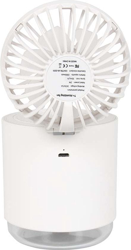 Bo-Camp – Ventilator – Mit Luftbefeuchter – Wiederaufladbar