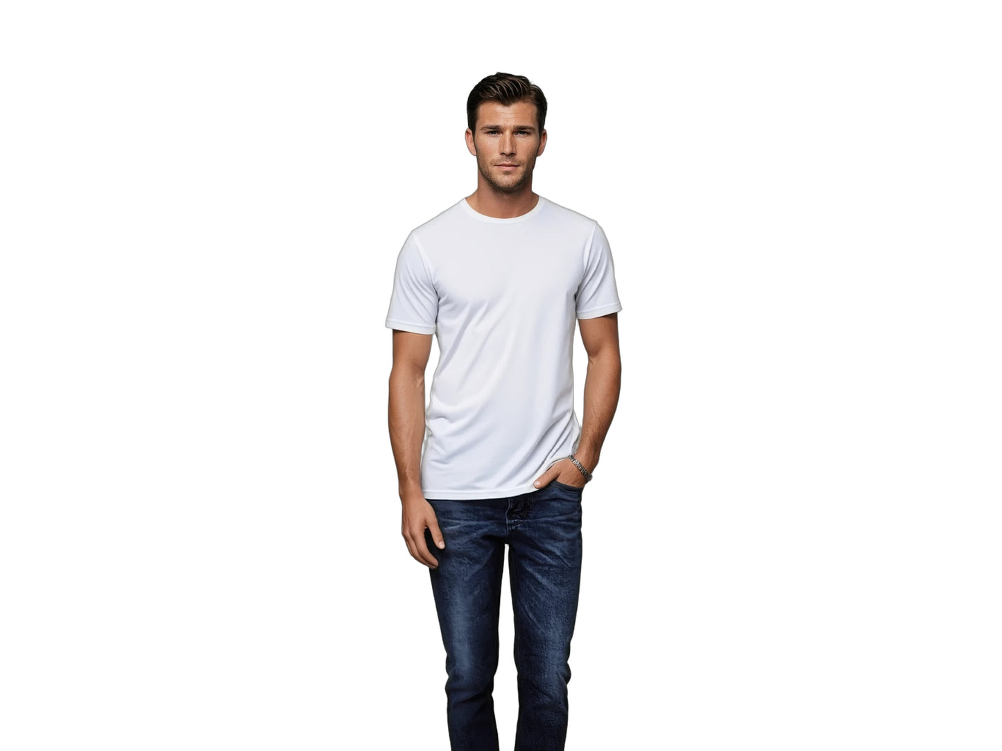 LebasQ Bambus T-Shirt 3er-Pack - schwarz - Größe M - V-Ausschnitt Männer