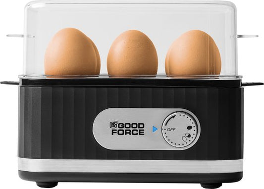 GoodForce elektrischer Eierkocher - für 1 - 6 Eier - mit Timer und Alarm