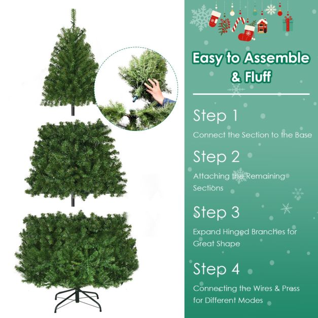 Weihnachtsbaum Küste - PVC - 500 LED-Lichter - 1570 Zweige - 210cm