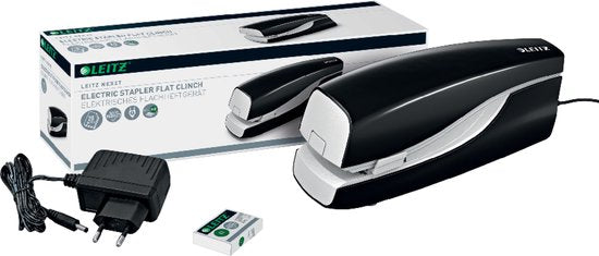 Leitz NeXXt Elektrohefter für berührungsloses Heften - Heftet bis zu 20 Blatt - Schwarz