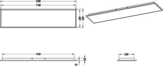 Trio leuchten - LED-Deckenleuchte - Deckenleuchte - 31W - Warmweiß 3000K - Dimmbar - Rechteckig - Schwarz - Aluminium